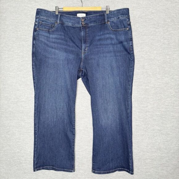 Lane Bryant High-Rise Flex Magic Waistband Boot Jean Size 28P Tighter Tummy Blue - Picture 1 of 9